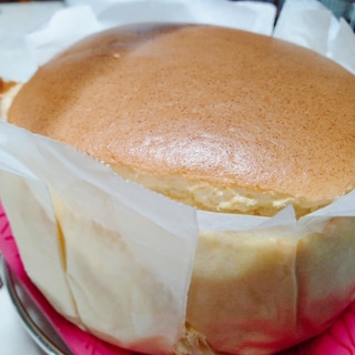 シュワシュワのスフレチーズケーキ